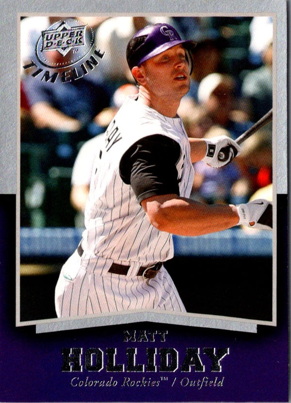 2008 Upper Deck Timeline Matt Holliday #24