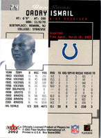 2002 Fleer Box Score Qadry Ismail #74