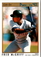 1992 O-Pee-Chee Premier Fred McGriff #166