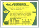 1989 Topps A.J. Johnson