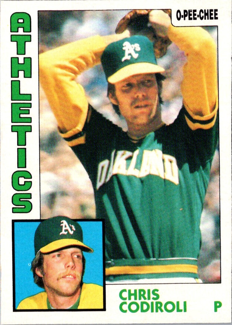 1984 O-Pee-Chee Chris Codiroli