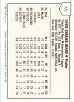 1989 ProCards Minor League Team Sets Dave Beard #777