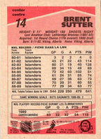 1989 O-Pee-Chee Brent Sutter #14