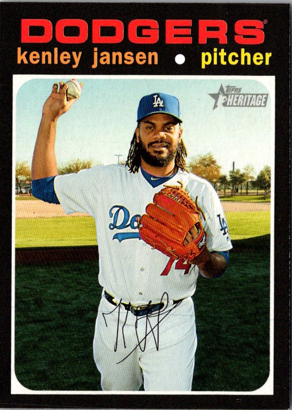 2020 Topps Heritage Kenley Jansen #36 NM-MT+