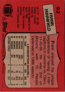 1987 Topps Frank Minnifield