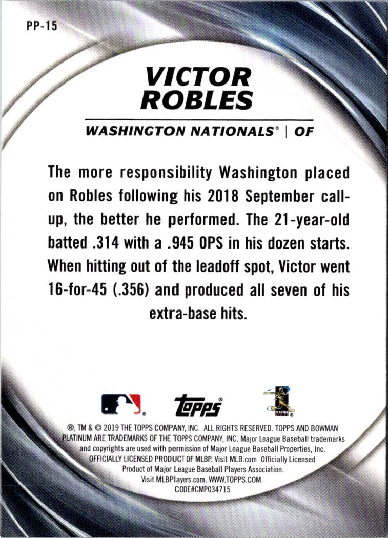 2019 Bowman Platinum Presence Victor Robles