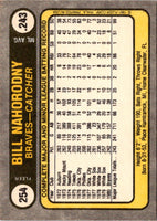 1981 Fleer Bill Nahorodny #254