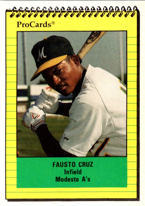 1991 ProCards Fausto Cruz #3095