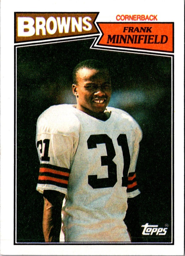 1987 Topps Frank Minnifield #92
