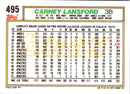1992 Topps Carney Lansford