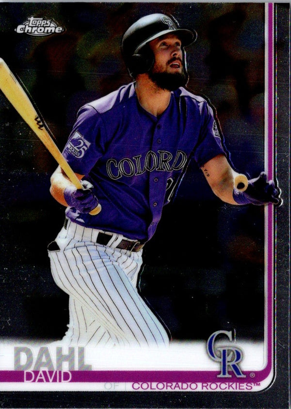 2019 Topps Chrome David Dahl #91