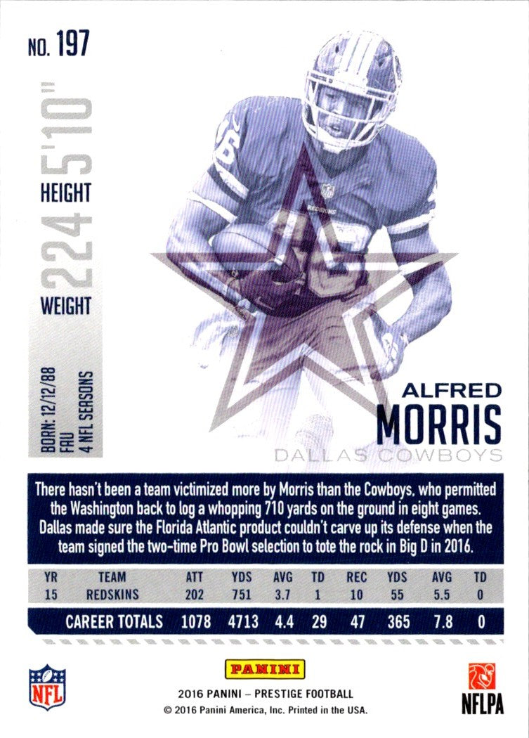 2016 Panini Prestige Alfred Morris