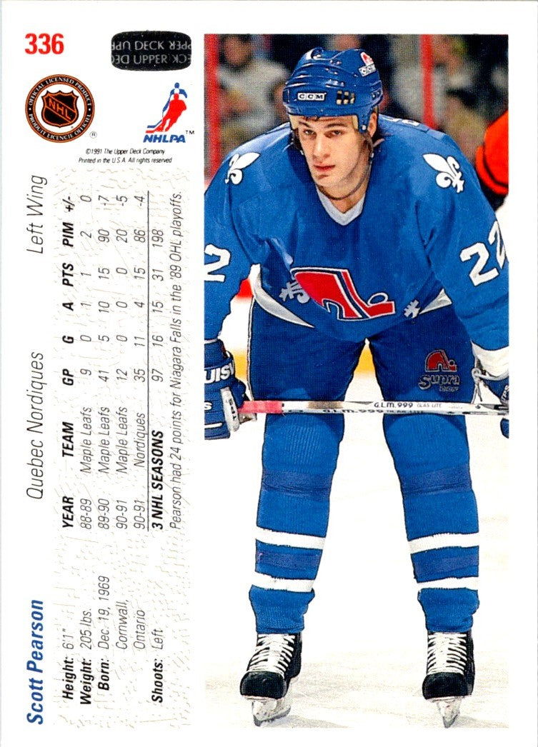 1991 Upper Deck French Scott Pearson