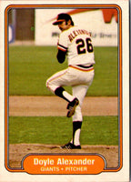 1982 Fleer Doyle Alexander #383