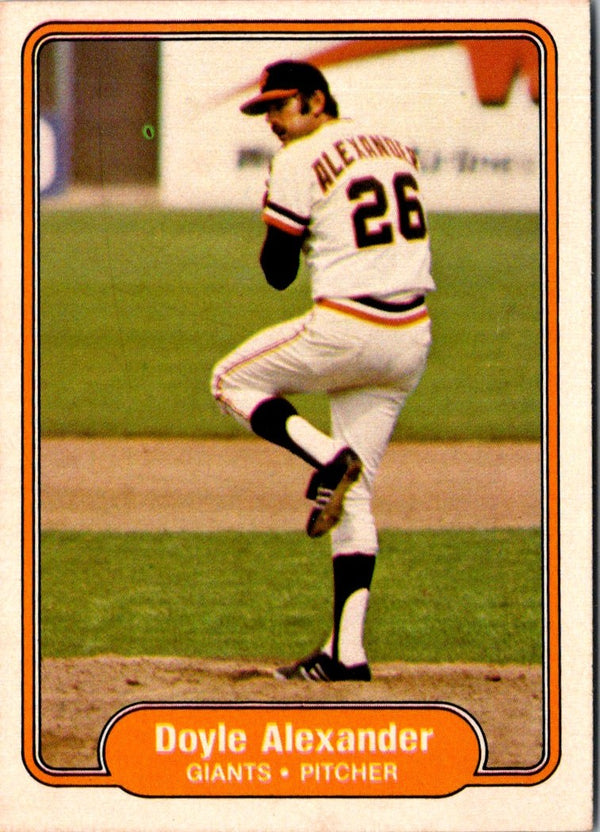 1982 Fleer Doyle Alexander #383