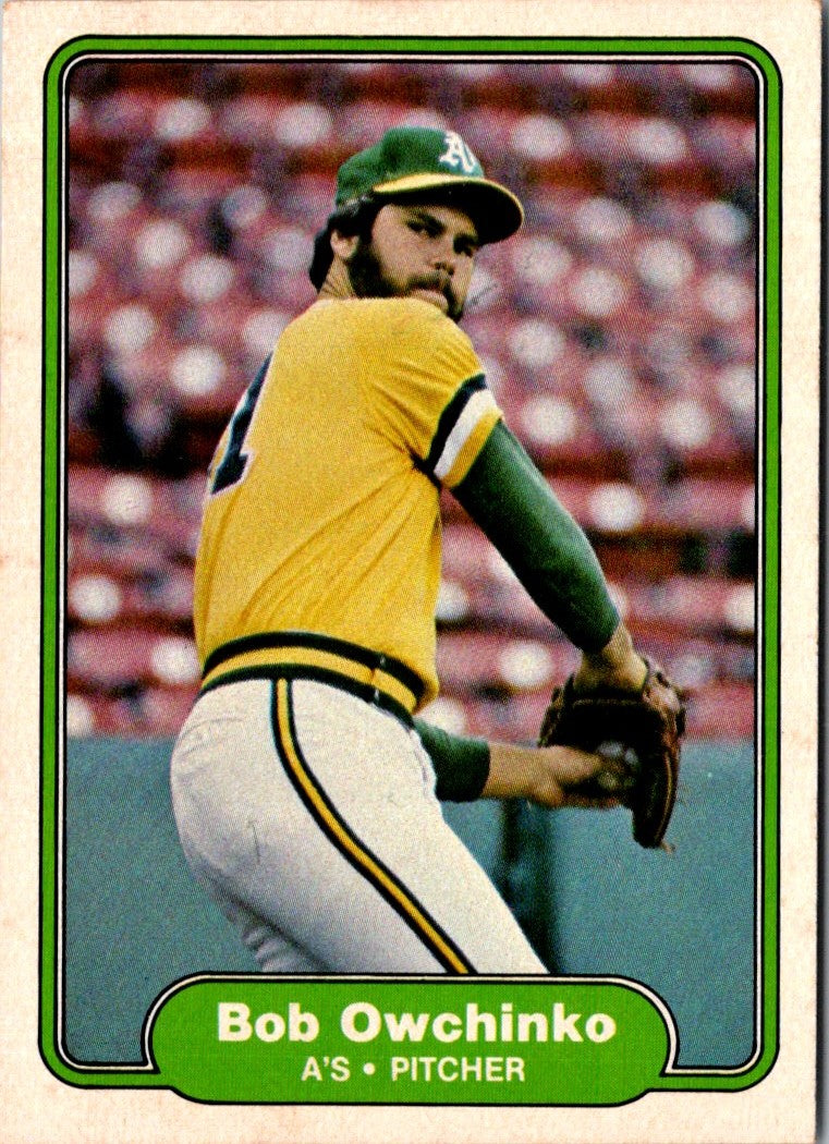 1982 Fleer Bob Owchinko