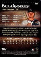 2019 Stadium Club Brian Anderson #117