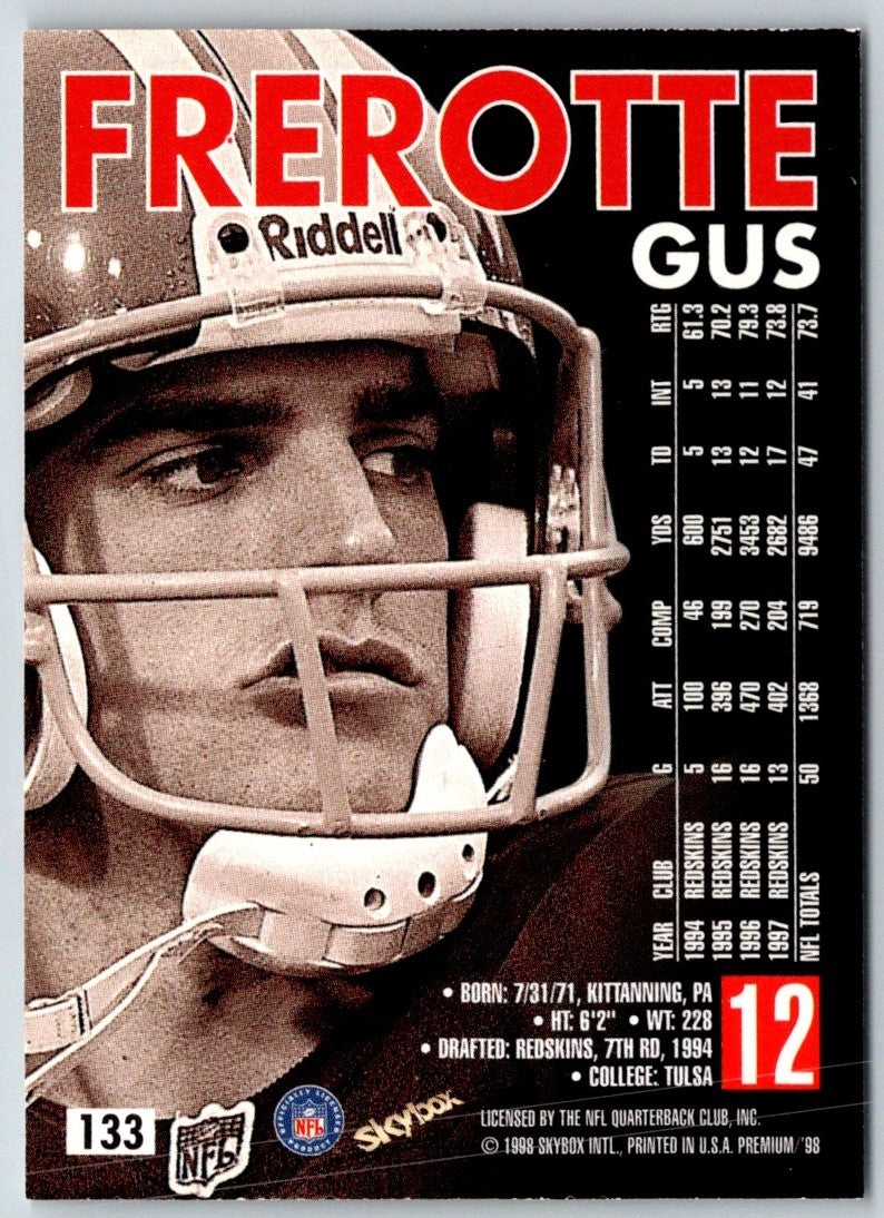 1998 SkyBox Premium Gus Frerotte