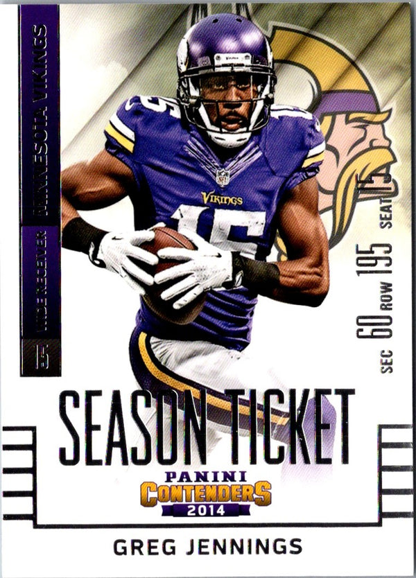 2014 Panini Contenders Greg Jennings #98