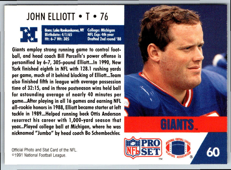 1991 Pro Set John Elliott