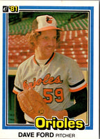 1981 Donruss Dave Ford #552