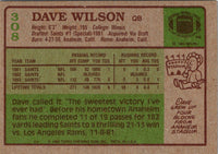 1984 Topps Dave Wilson #308 Rookie VG