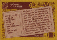 1986 Topps Michael Carter #165 Rookie NM+