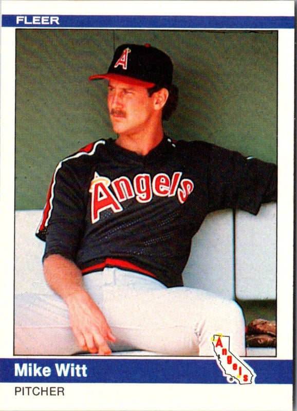 1984 Fleer Mike Witt #531