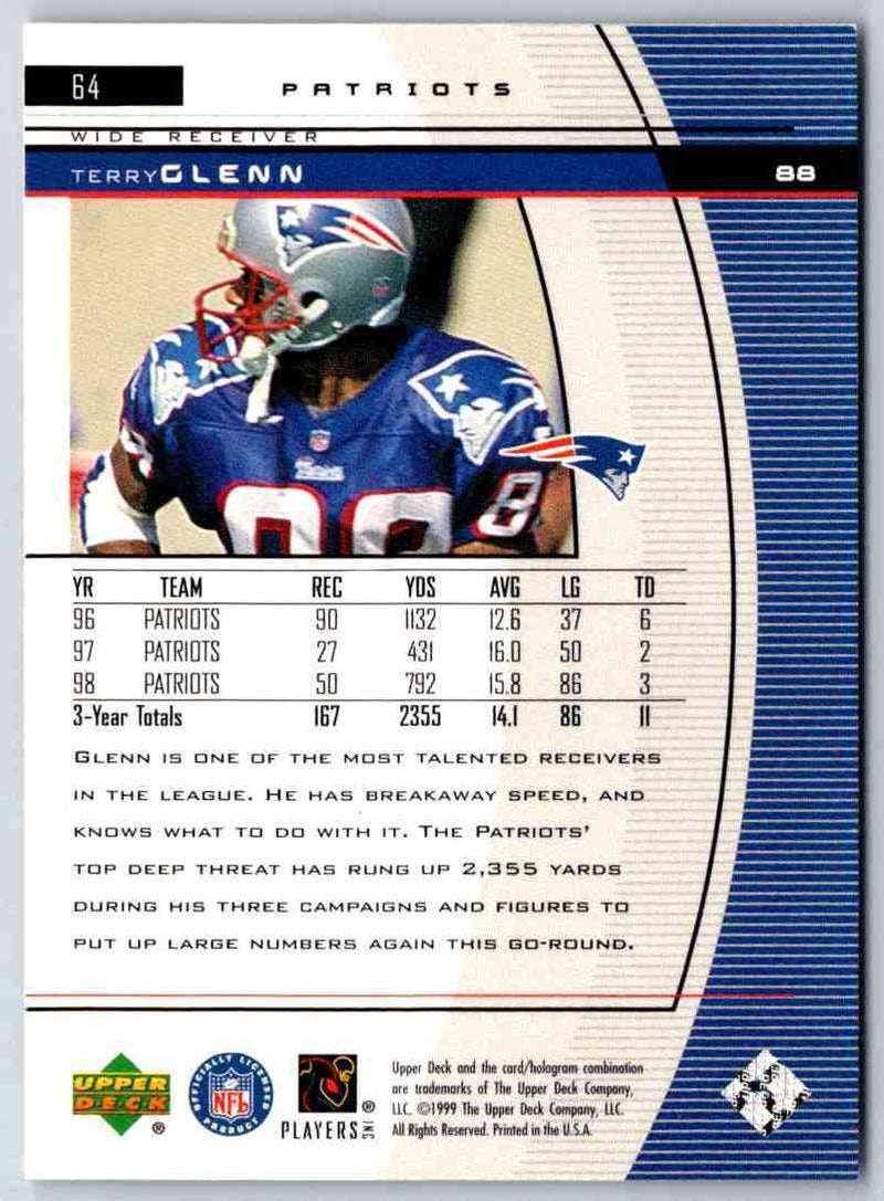 1999 Upper Deck Black Diamond Terry Glenn