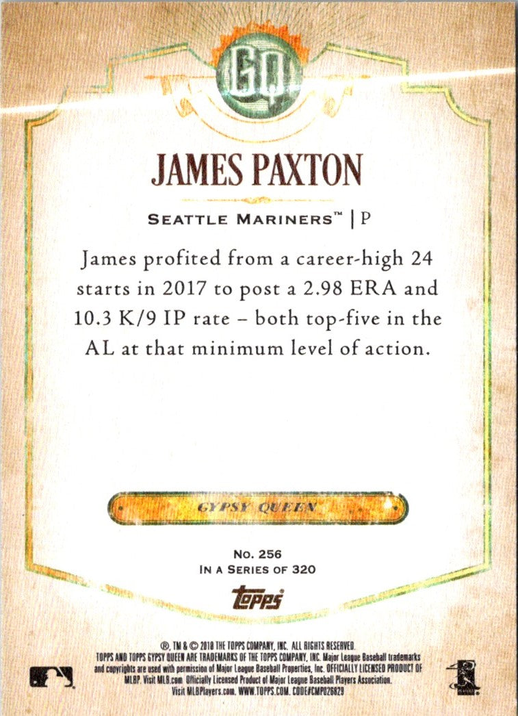 2018 Topps Gypsy Queen James Paxton