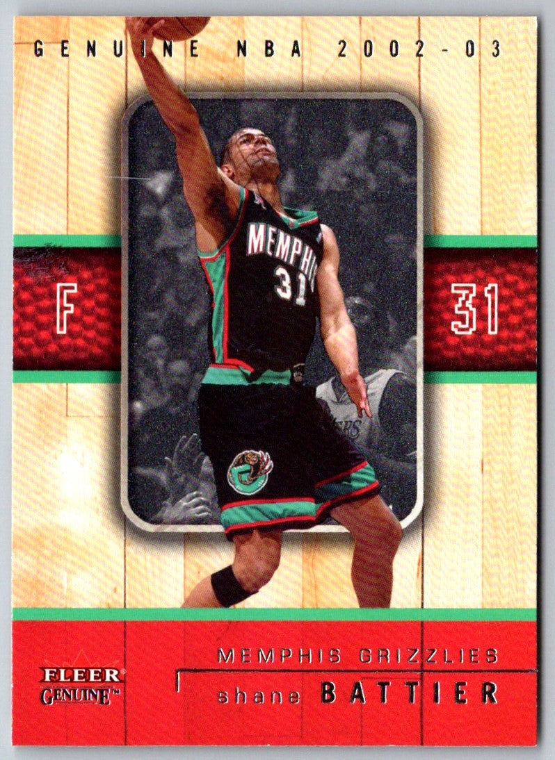 2002 Fleer Genuine Shane Battier
