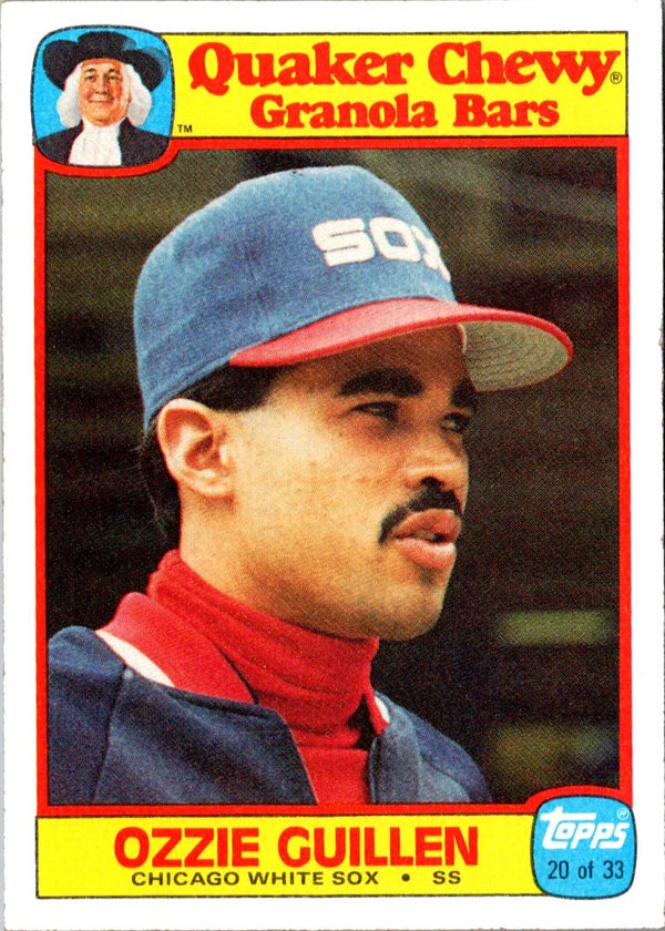 1986 Topps Quaker Granola Ozzie Guillen #20