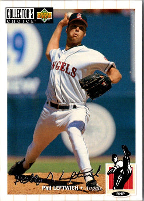 1994 Collector's Choice Phil Leftwich #173 Rookie Silver Signature