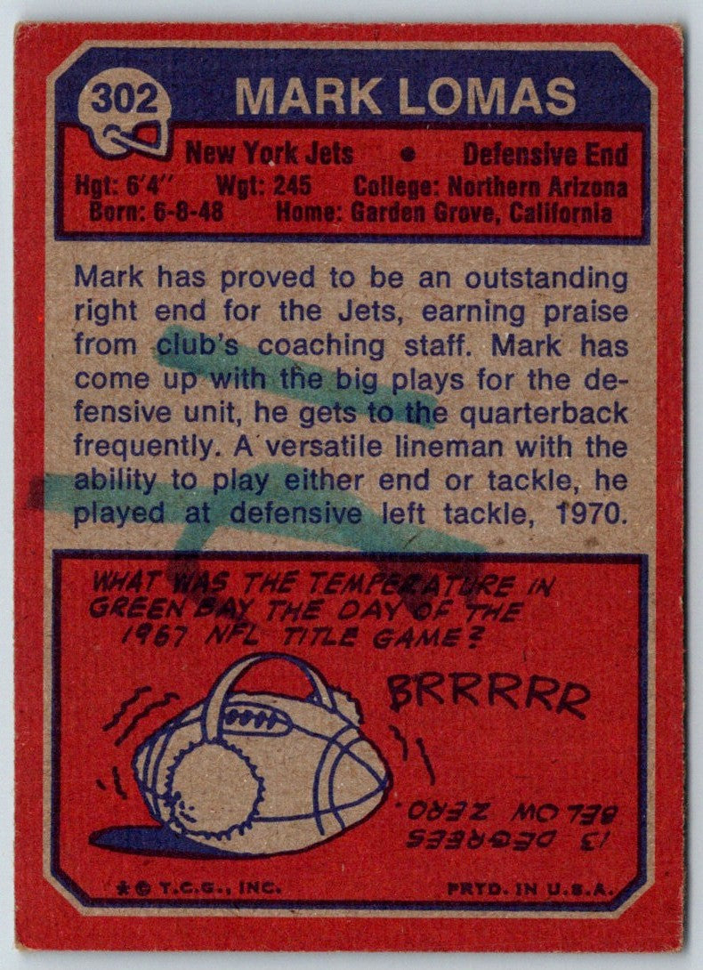 1973 Topps Mark Lomas