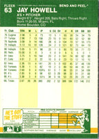 1987 Fleer Star Stickers Jay Howell #63