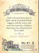 2017 Topps Gypsy Queen Didi Gregorius