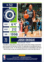 2019 Panini Contenders Josh Okogie #52