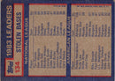 1984 Topps 1983 Stolen Base Leaders