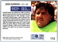 1991 Proset World League John Guerrero #113