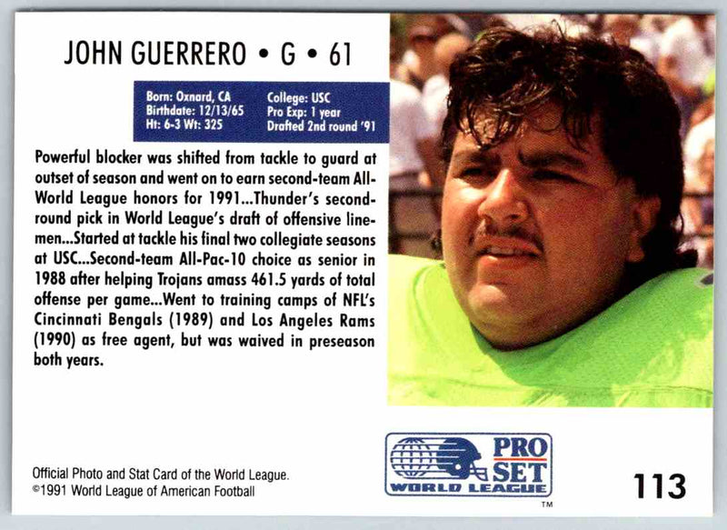 1991 Proset World League John Guerrero