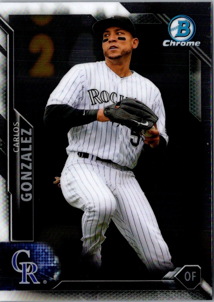 2016 Bowman Carlos Gonzalez