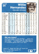 1984 Fleer Willie Hernandez