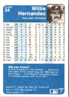 1984 Fleer Willie Hernandez #34