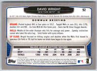 2014 Bowman David Wright #92