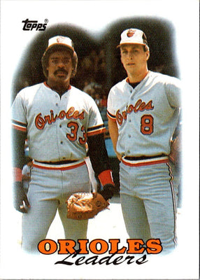 1988 Topps Orioles Leaders - Eddie Murray/Cal Ripken Jr. #51
