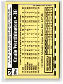 1990 Topps Tiffany Craig Worthington