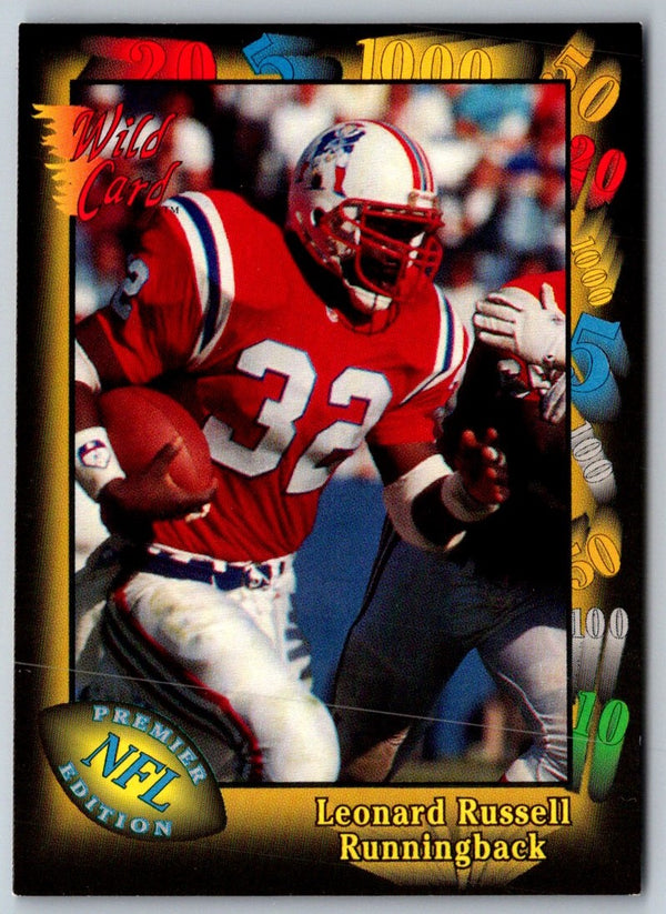 1991 Wild Card Leonard Russell #76 Rookie