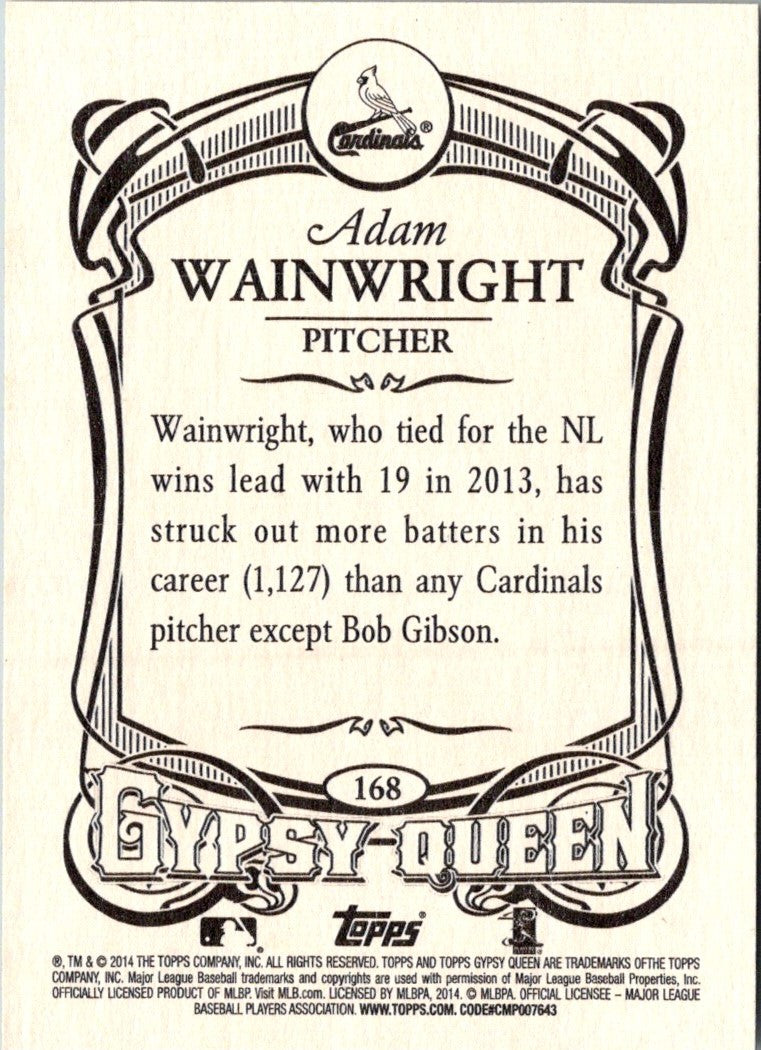 2014 Topps Gypsy Queen Adam Wainwright