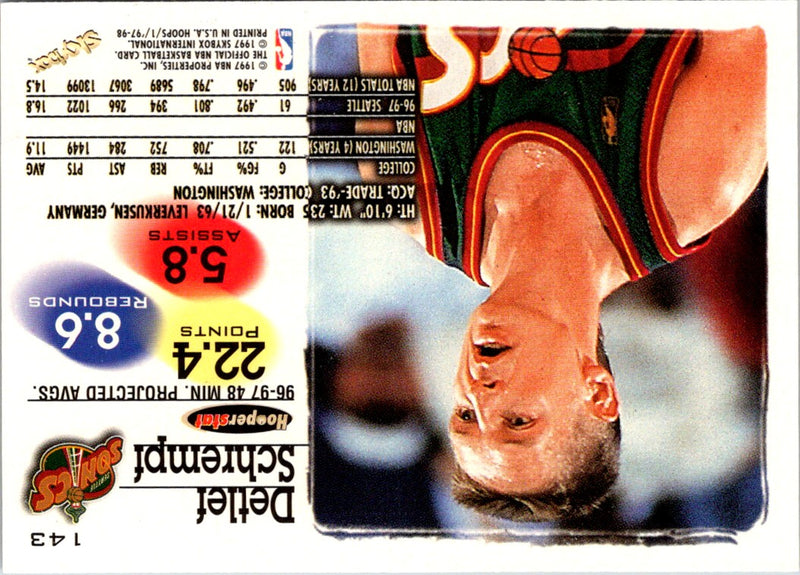 1997 Hoops Detlef Schrempf