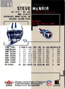 2002 Fleer Box Score Steve McNair
